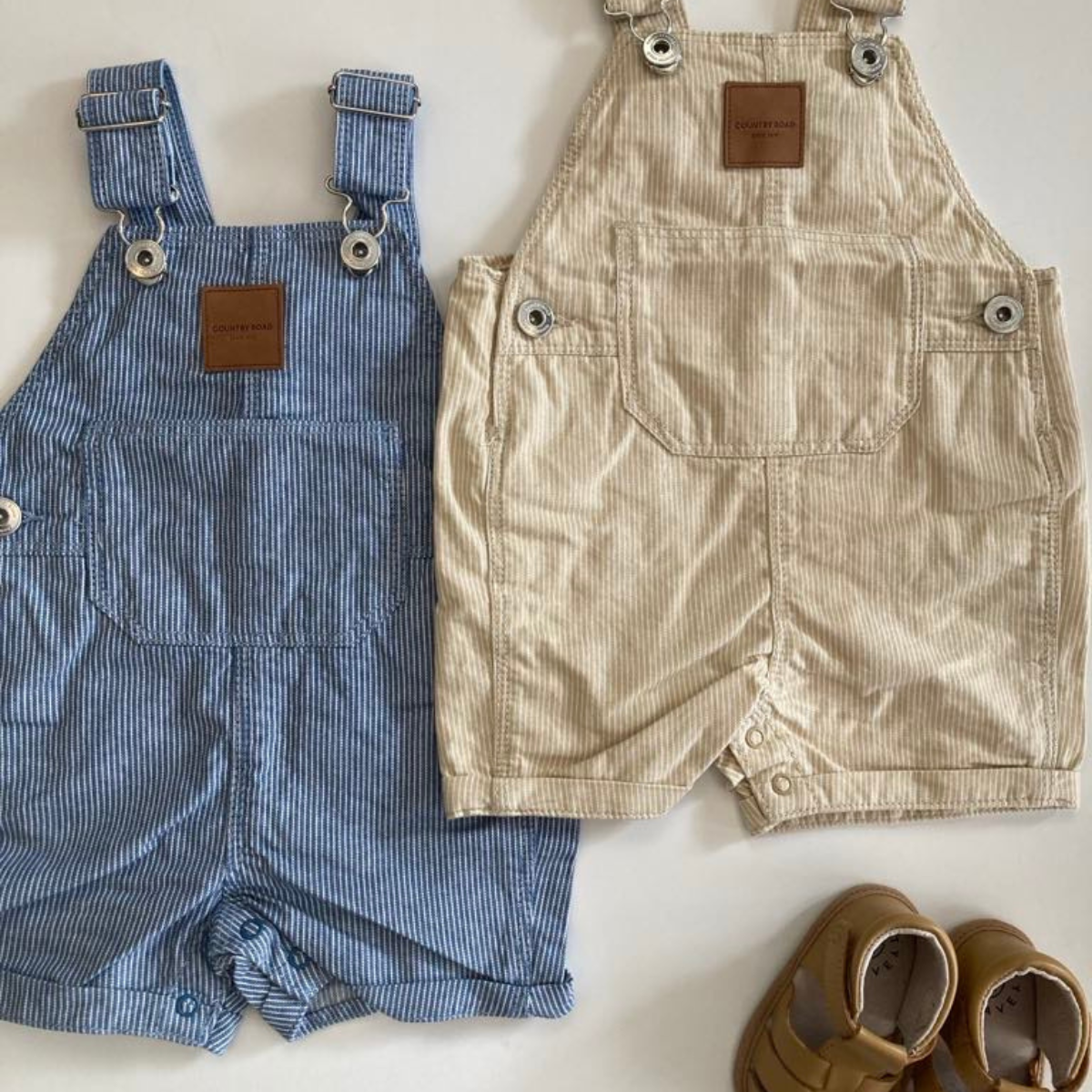 Country Road Railroad Overalls (Mid Blue)