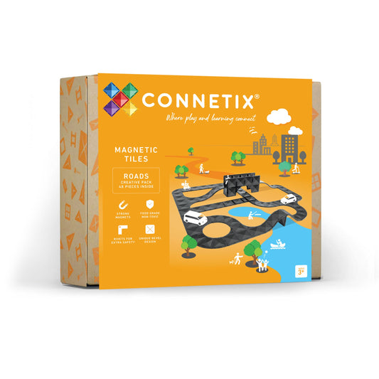 Connetix Tiles 48 Piece Roads Creative Pack