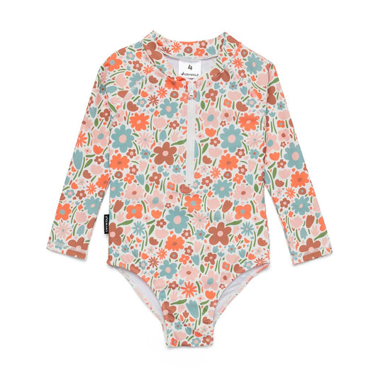 Crywolf Long Sleeve Swimsuit (Flower Market)