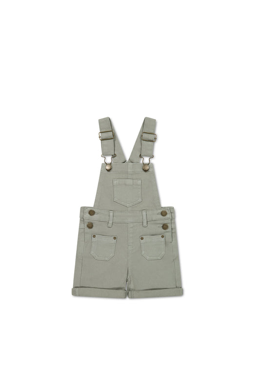 Jamie Kay Chase Cotton Twill Short Overalls (Sage)