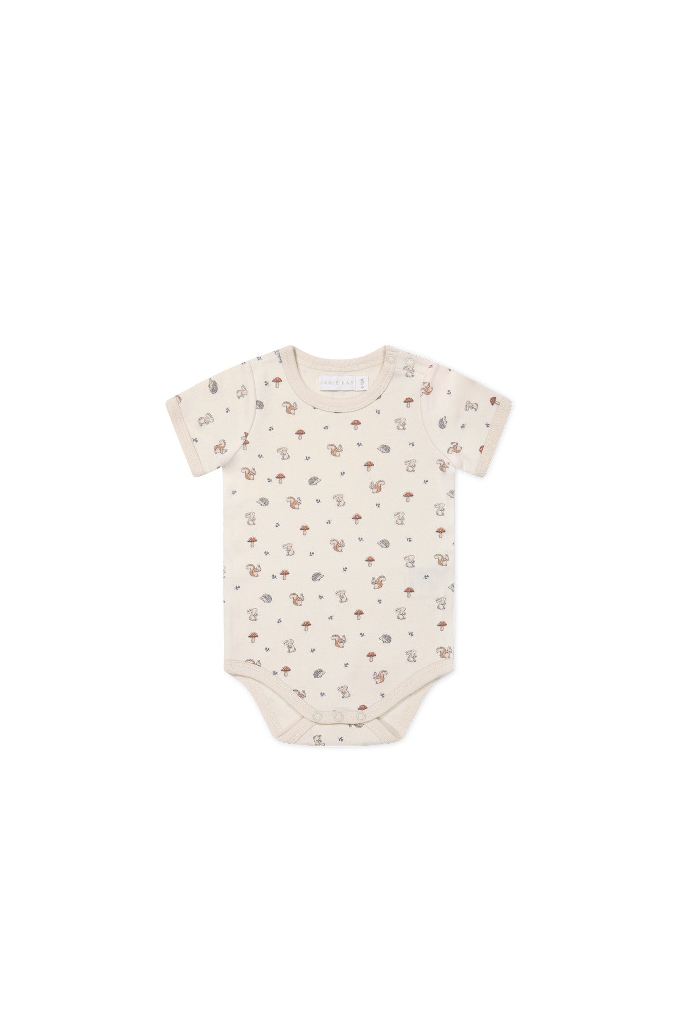 Jamie Kay Organic Cotton Hudson S/S Bodysuit (Woodland Friends)