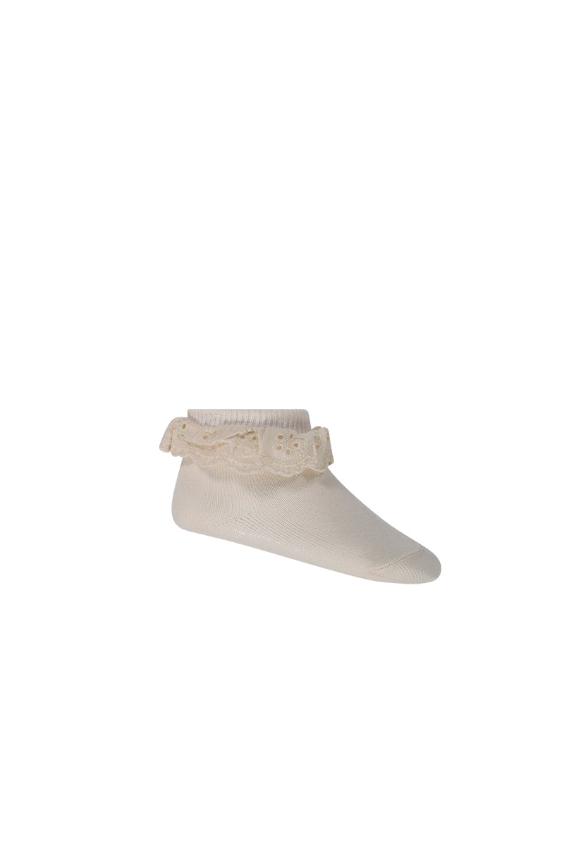 Jamie Kay Frill Ankle Socks (Rosewater)