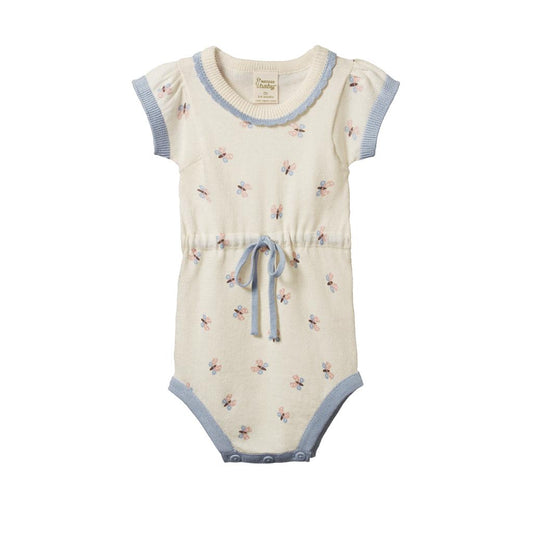 Nature Baby Lottie Suit (Butterfly Garden Print)