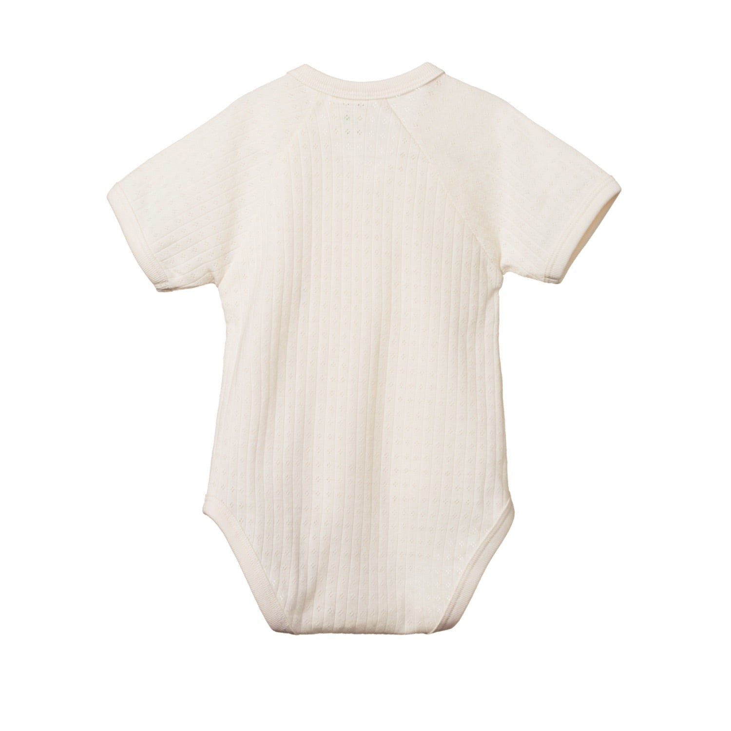 Nature Baby Organic Cotton S/S Kimono Bodysuit Pointelle
