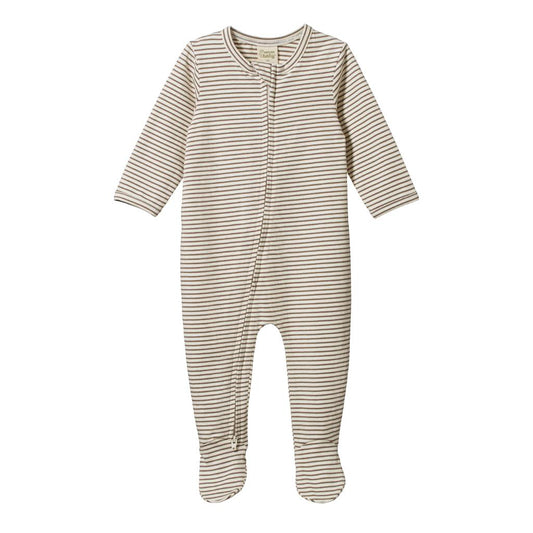 Nature Baby Dreamlands Suit (Mushroom Pinstripe)