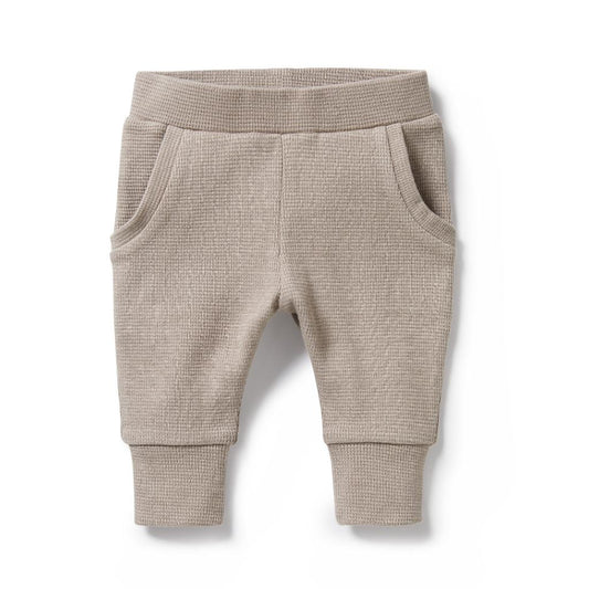 W&F Organic Waffle Pants (Mushroom)