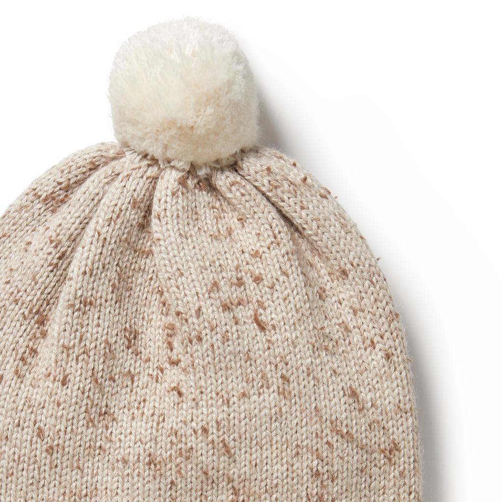 W&F Knitted Hat (Almond Fleck)
