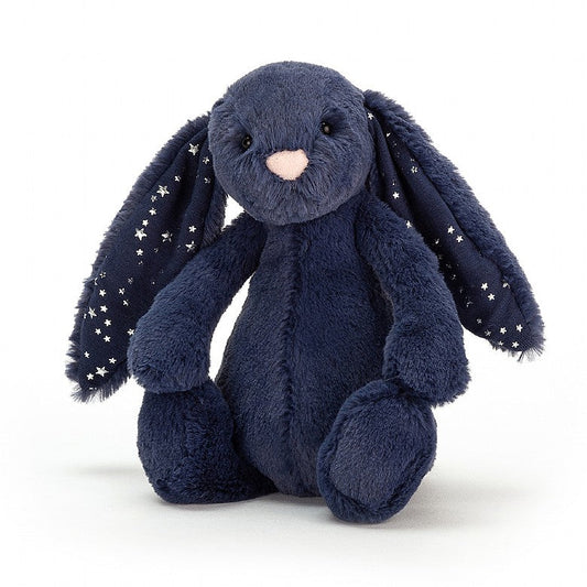 Jellycat Bashful Bunny (Small Navy Stardust)