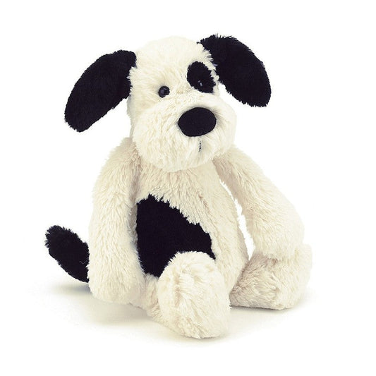 Jellycat Bashful Puppy Medium Black/White