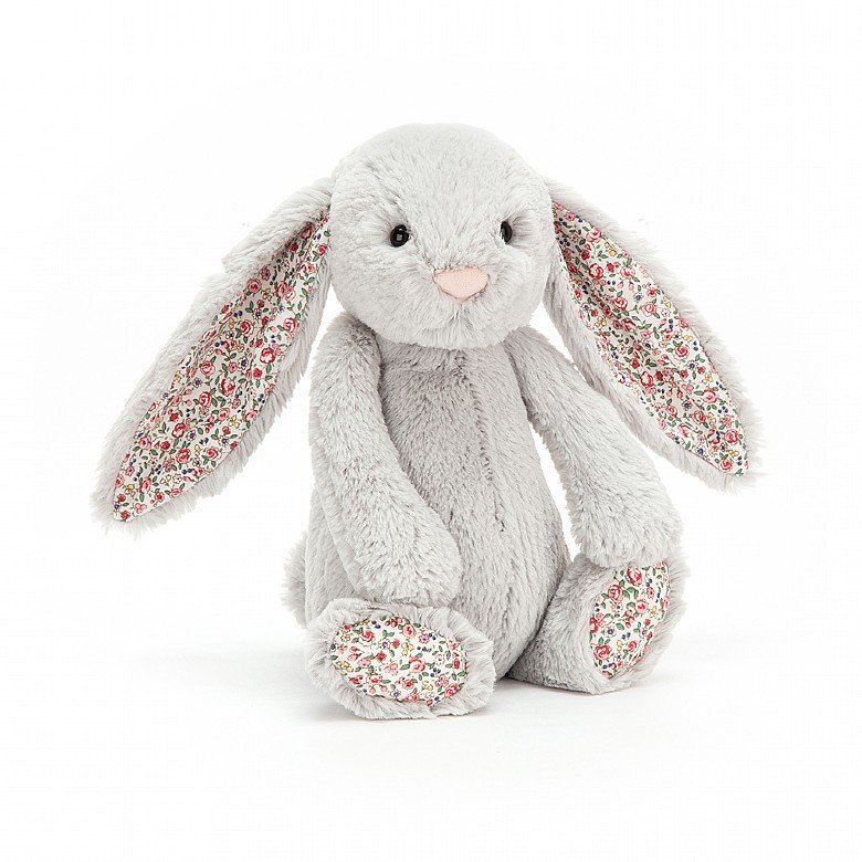 Jellycat Bashful Bunny (Medium Silver Blossom)