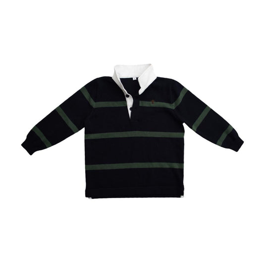 Jubee & Co Bodhi Rugby Knit (Navy/Green)