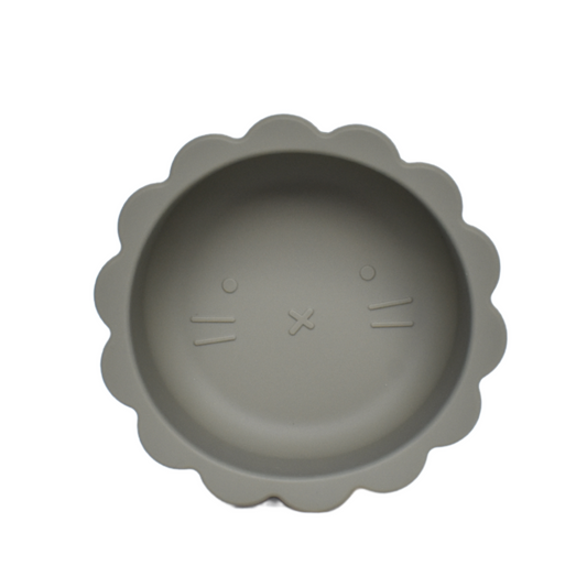 Petite Eats Silicone Lion Bowl (Sage)