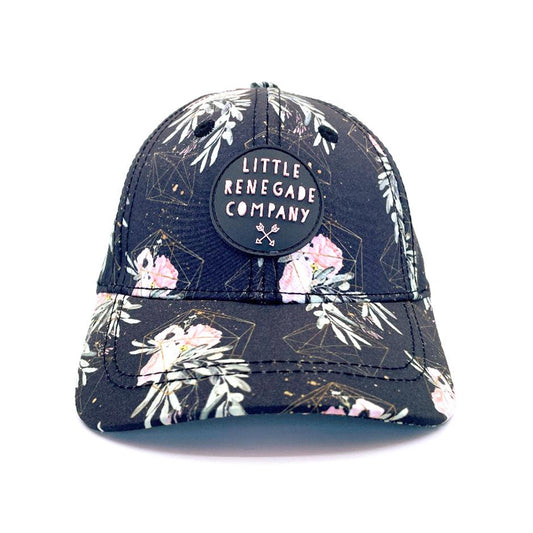 Little Renegade Floral Valentine Baseball Cap