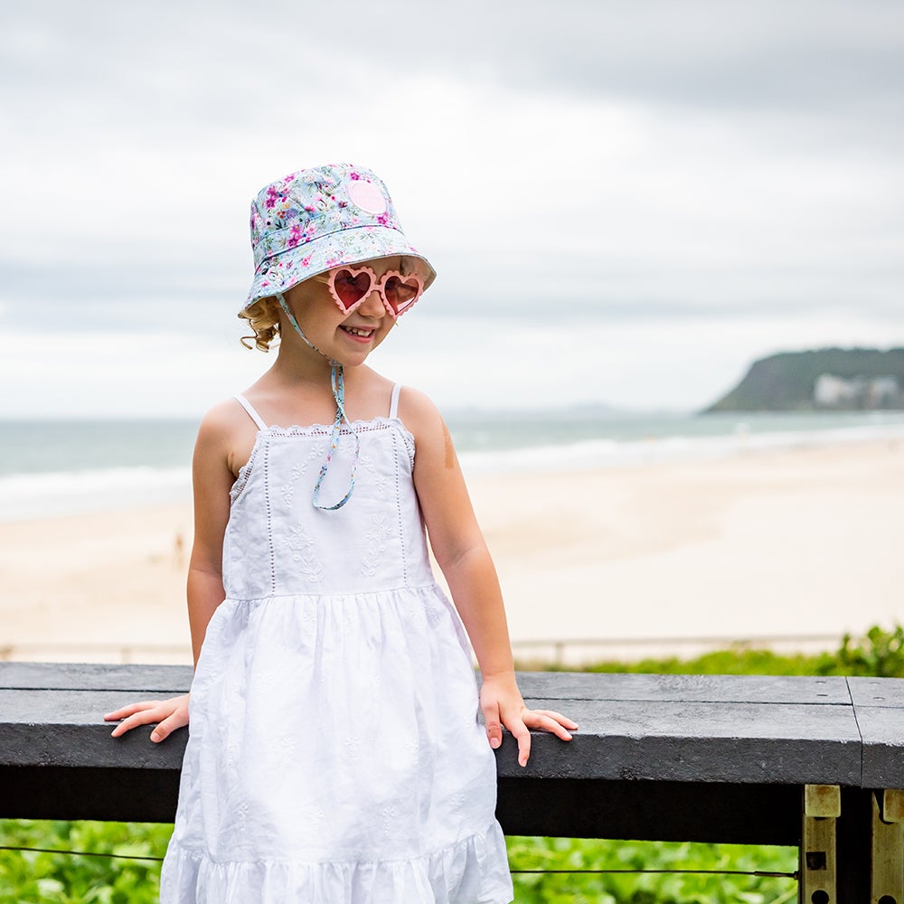 Little Renegade Reversible Bucket Sun Hat (Meadow)