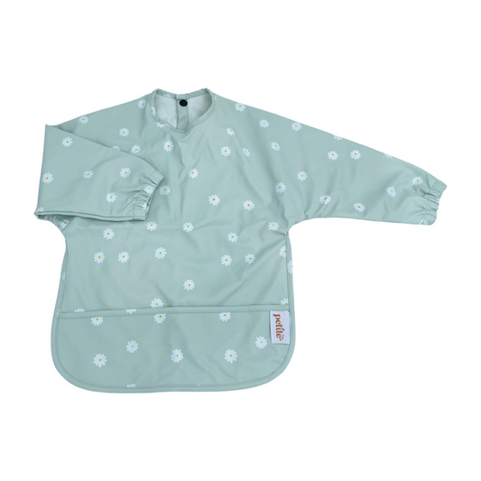 Petite Eats Sleeved Bib (Daisy)