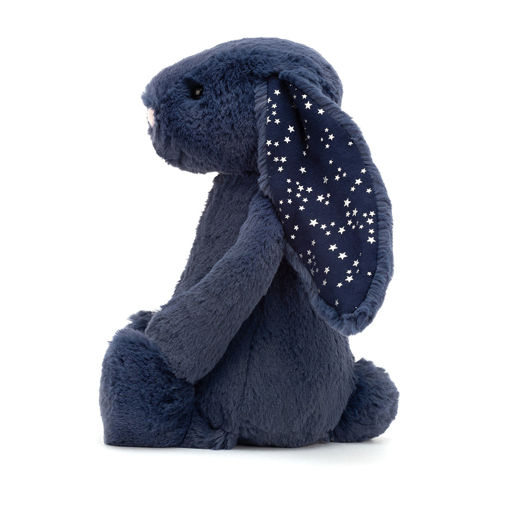 Jellycat Bashful Bunny (Medium Navy Stardust)