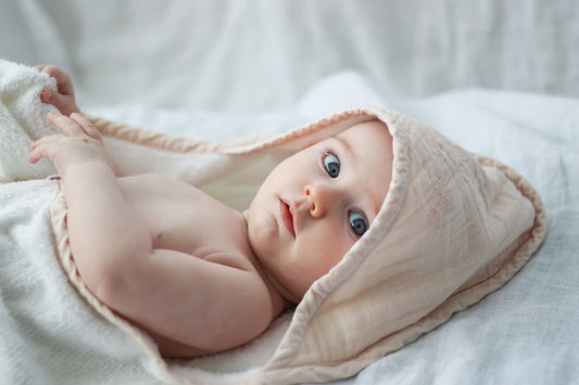 Burrow & Be Baby Hooded Towel (Blush)